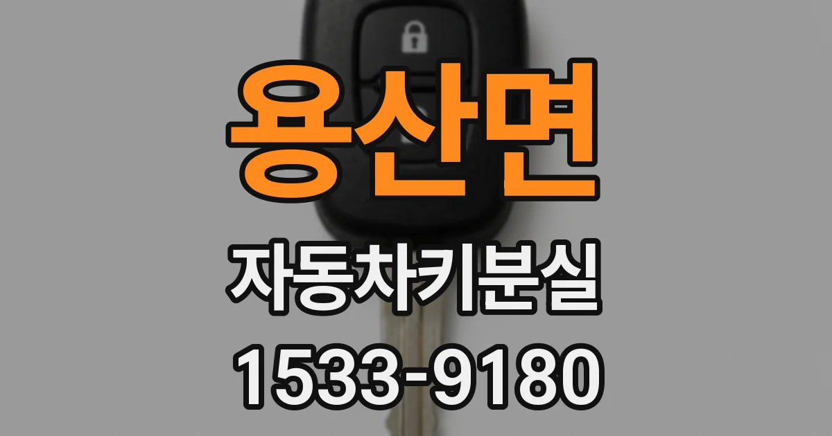 용산면 자동차키분실