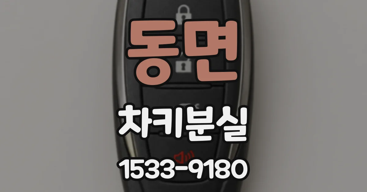 동면 차키분실