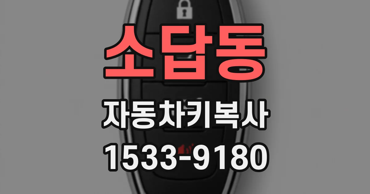 소답동 자동차키복사