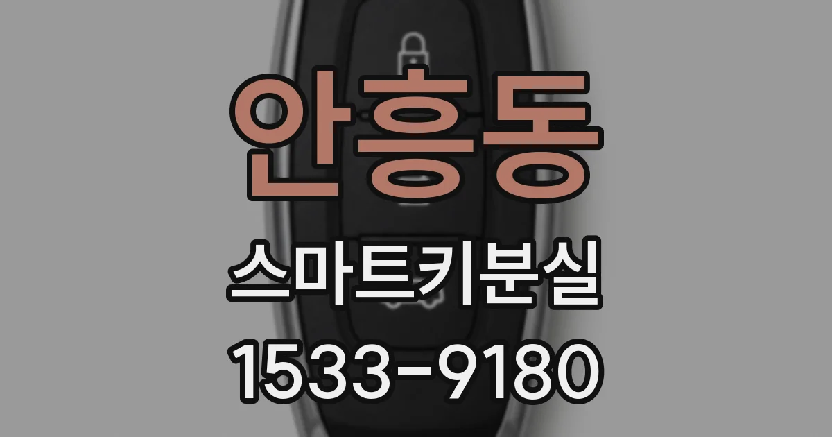 안흥동 스마트키분실