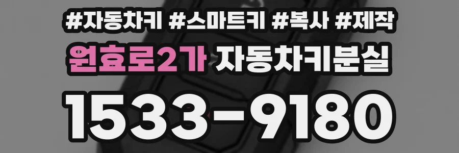 원효로2가 자동차키분실
