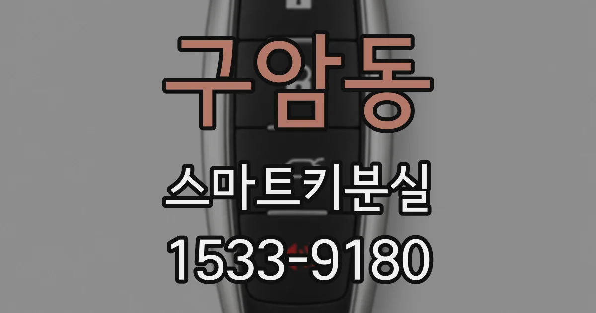 구암동 스마트키분실
