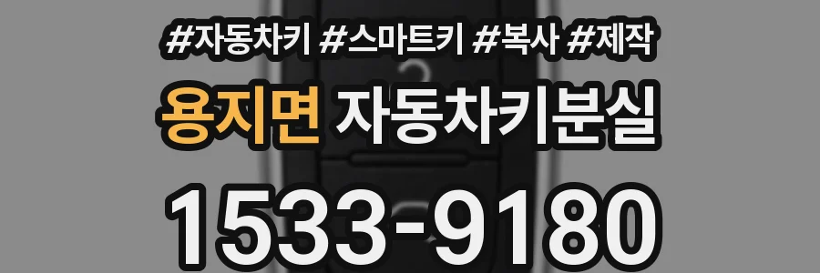용지면 자동차키분실