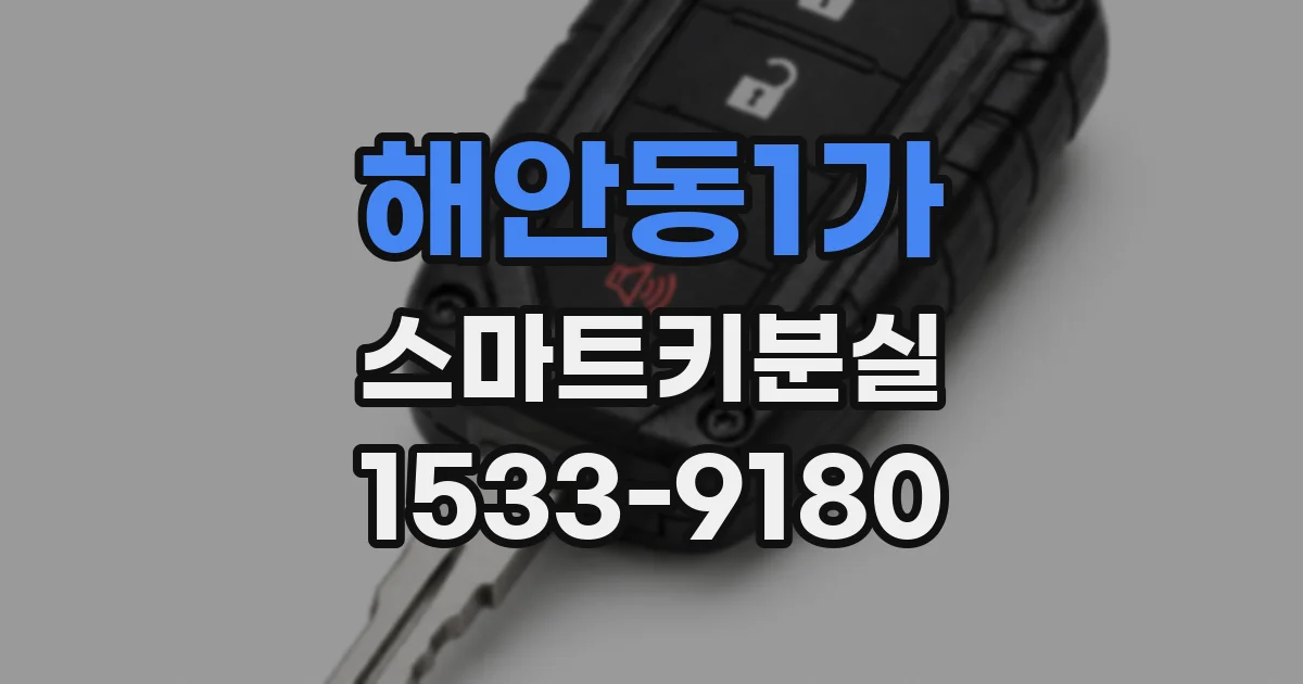 해안동1가 스마트키분실