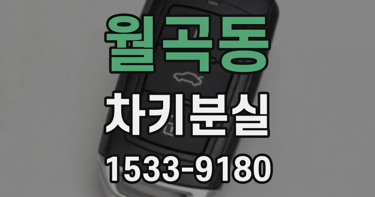 월곡동 차키분실