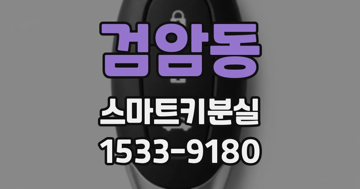 검암동 스마트키분실