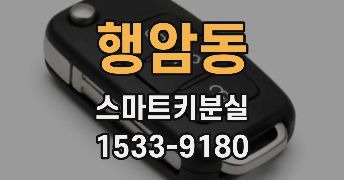 행암동 스마트키분실