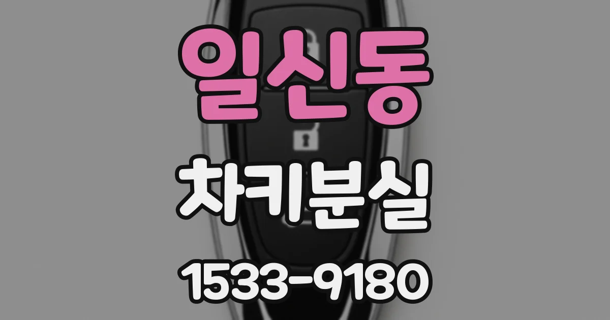 일신동 차키분실
