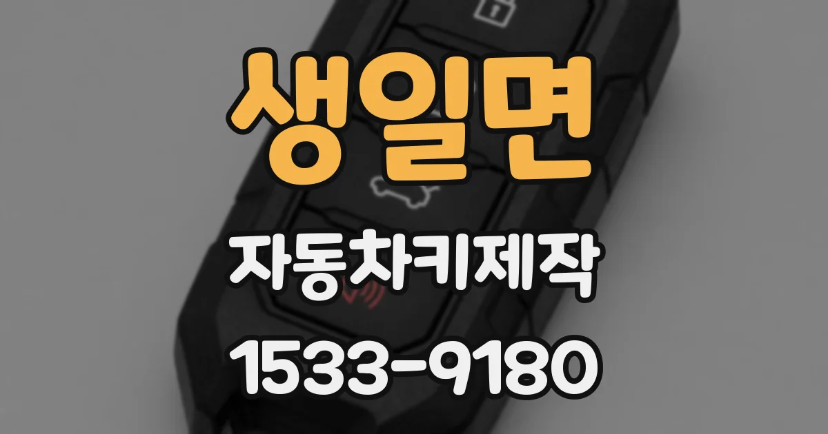 생일면 자동차키제작