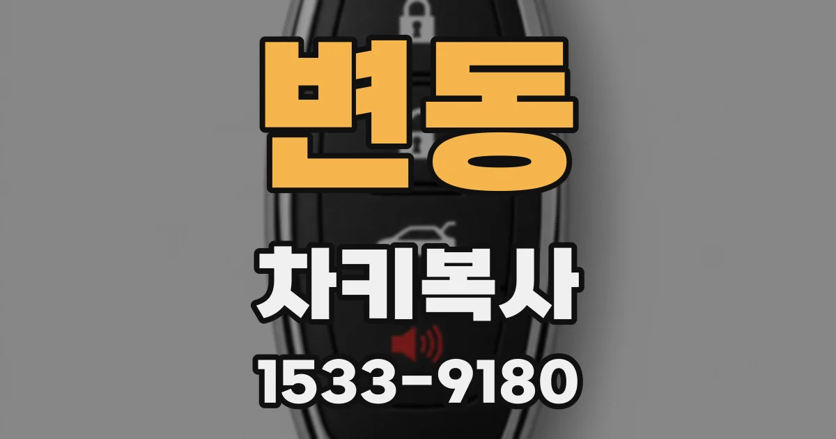 변동 차키복사