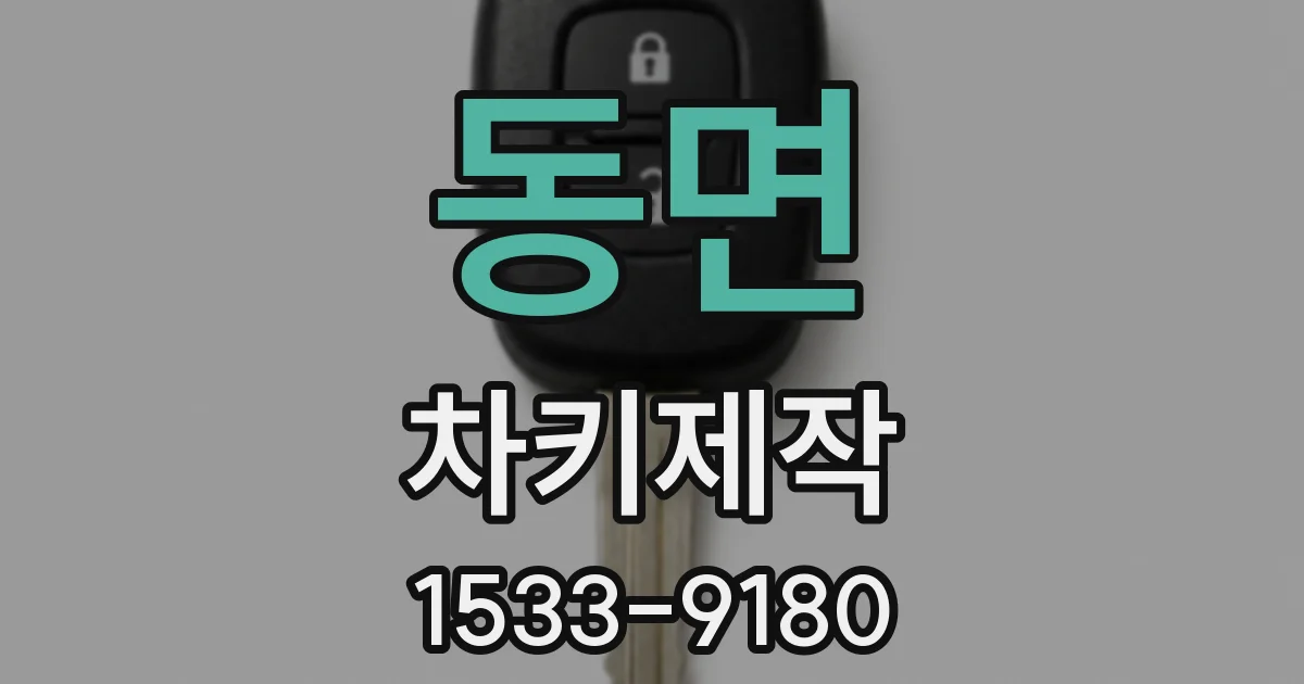 동면 차키제작