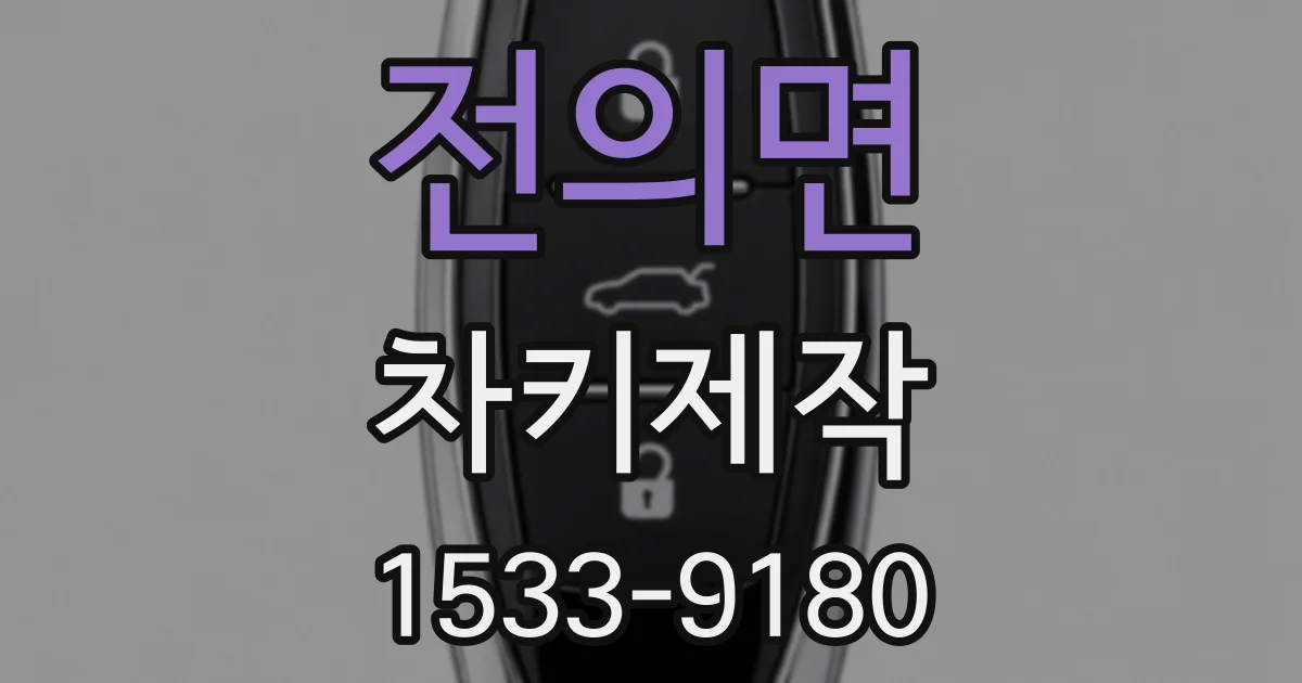 전의면 차키제작