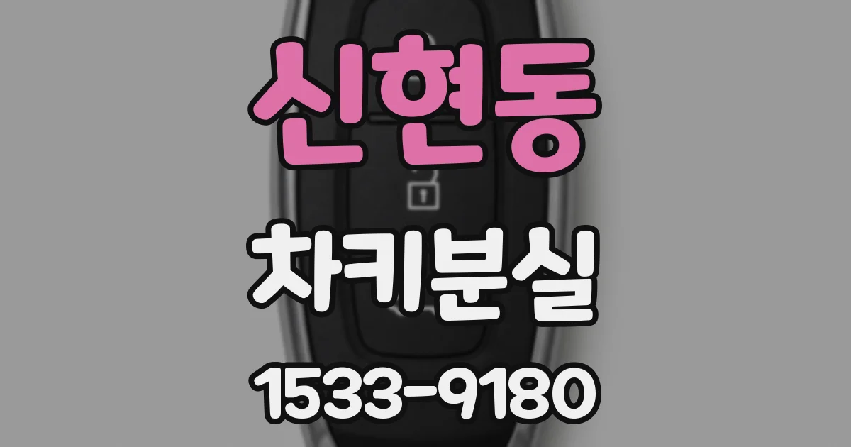 신현동 차키분실