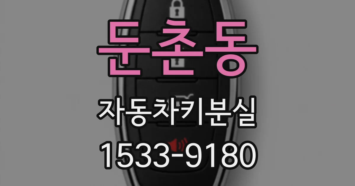 둔촌동 자동차키분실