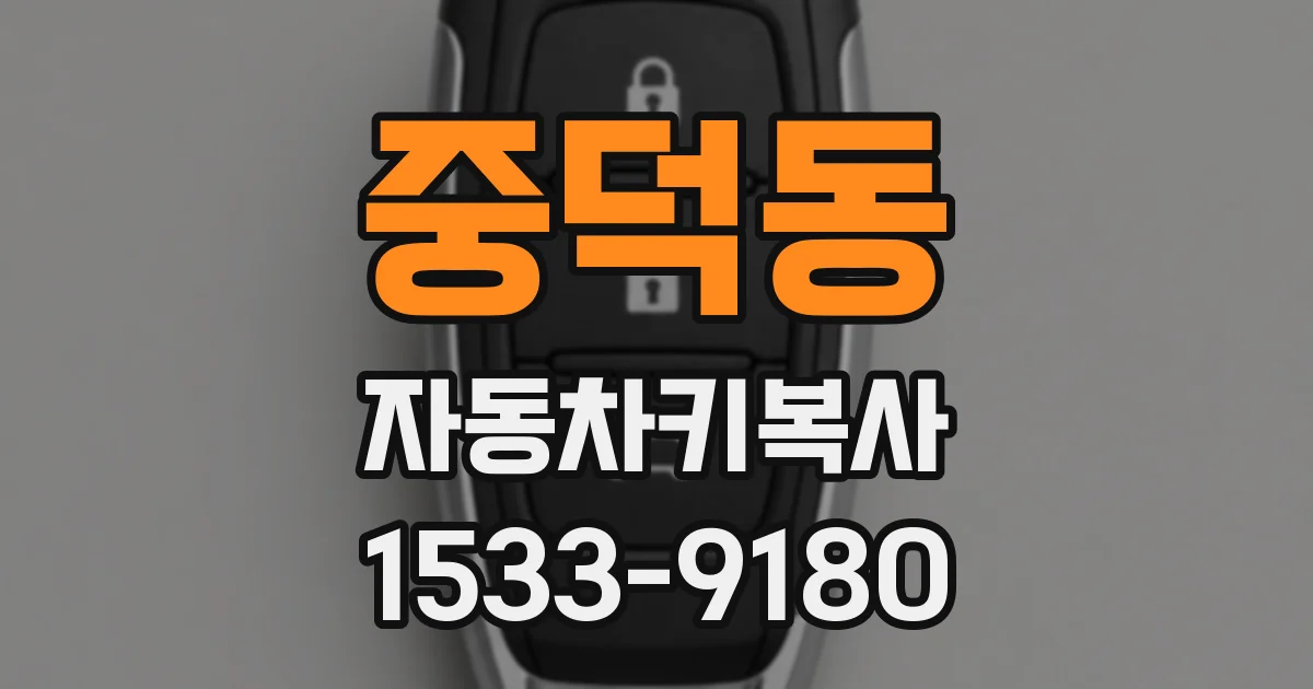 중덕동 자동차키복사