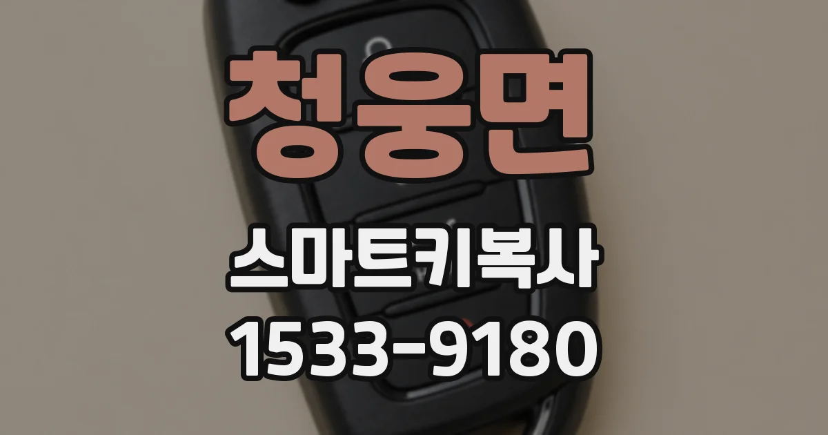 청웅면 스마트키복사