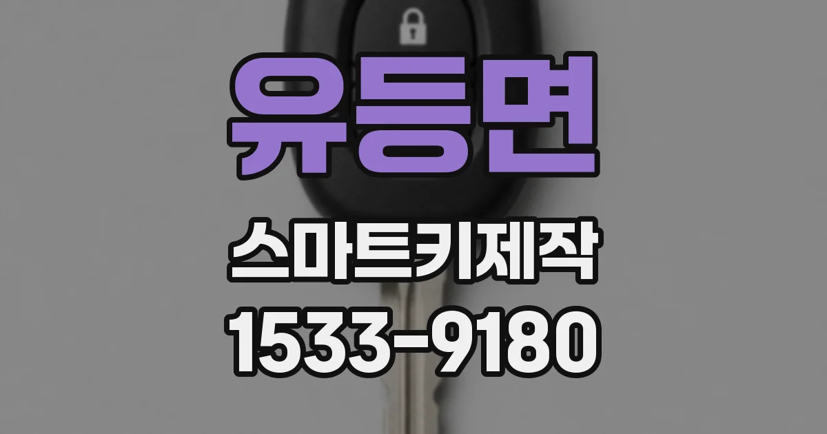 유등면 스마트키제작