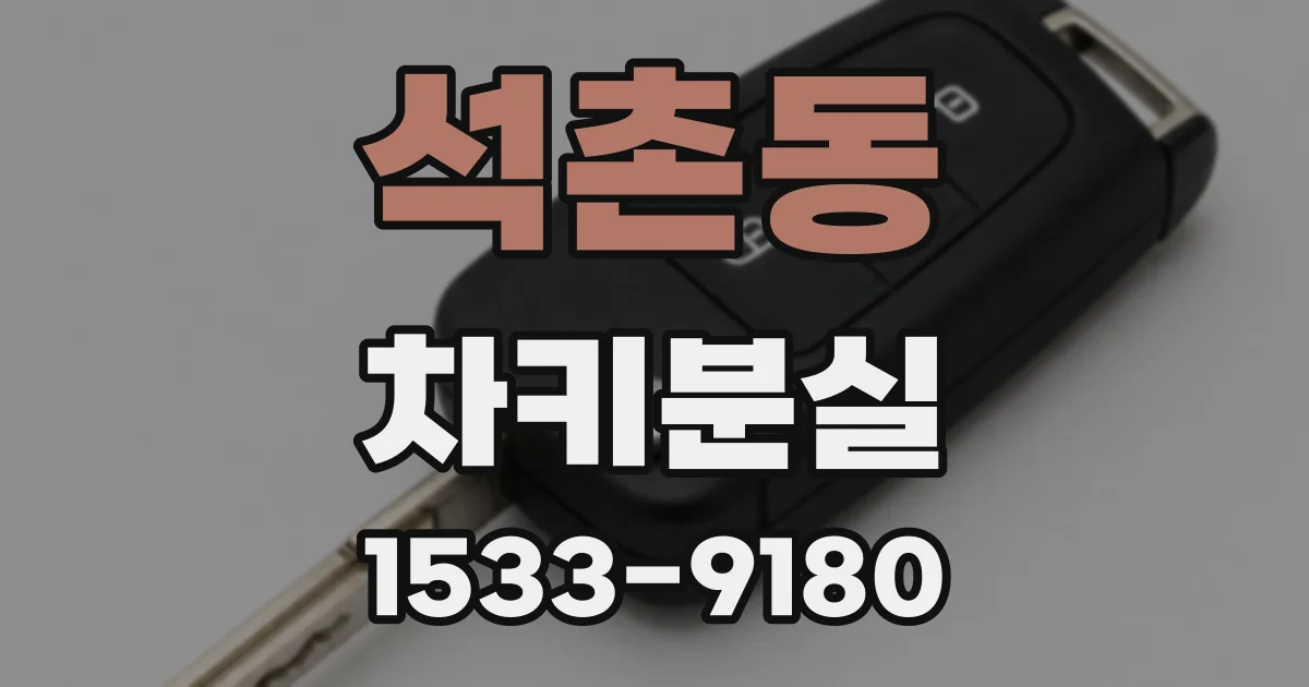 석촌동 차키분실