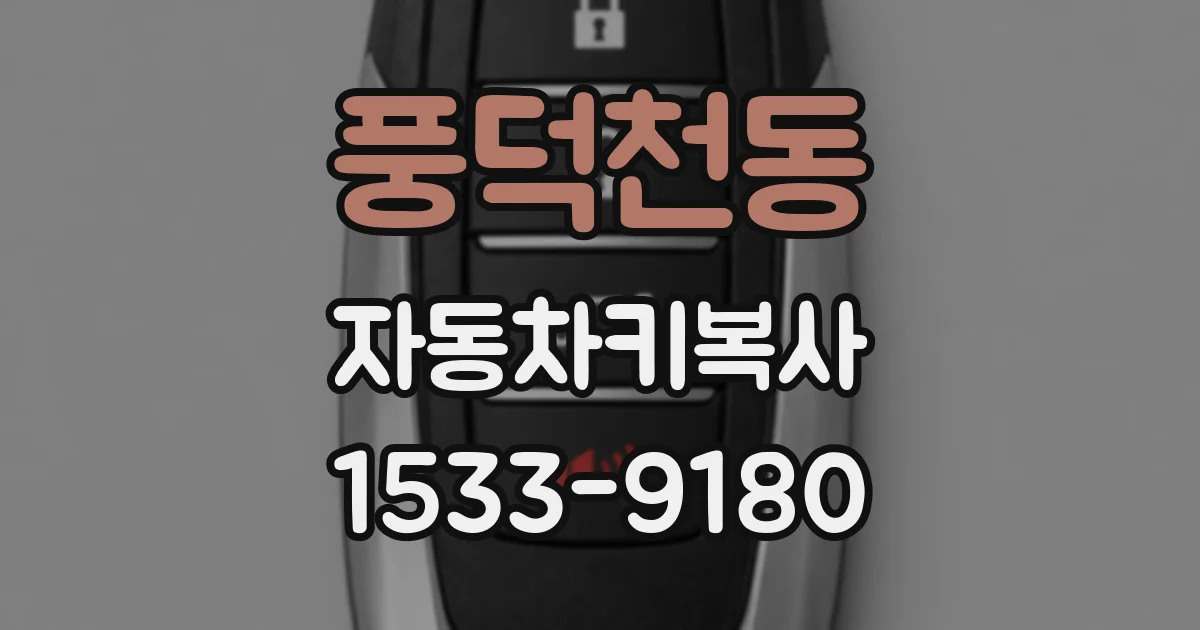 풍덕천동 자동차키복사
