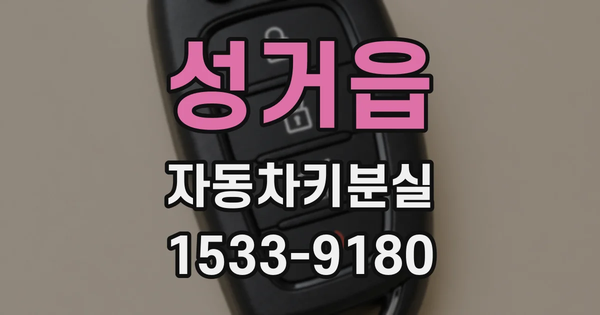 성거읍 자동차키분실