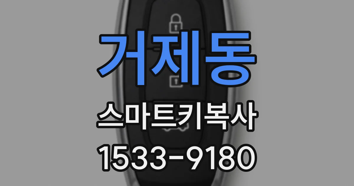 거제동 스마트키복사