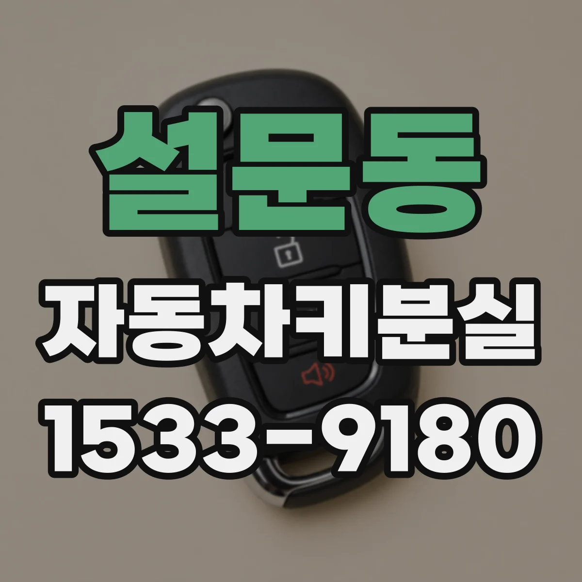 설문동 자동차키분실