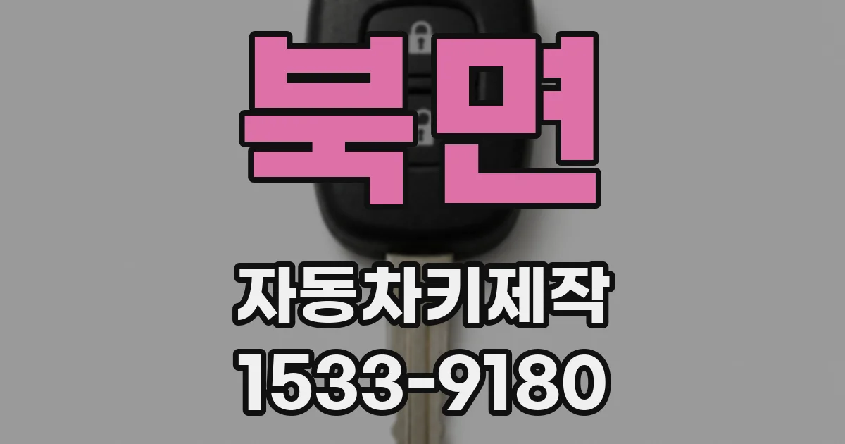 북면 자동차키제작