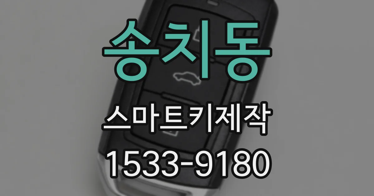 송치동 스마트키제작