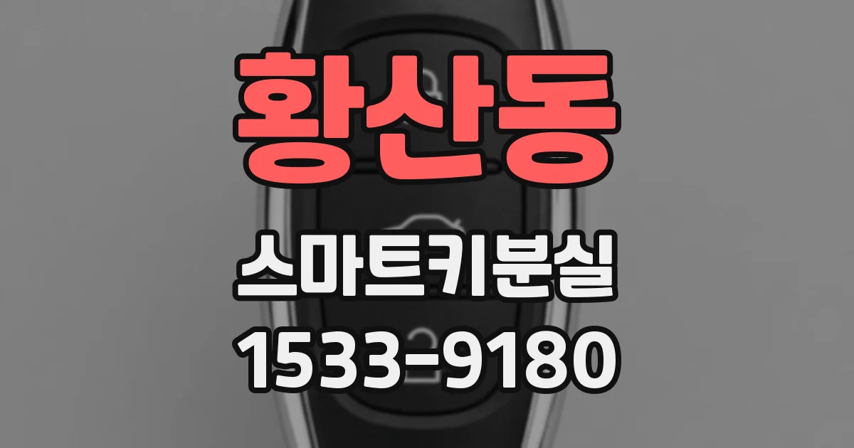황산동 스마트키분실