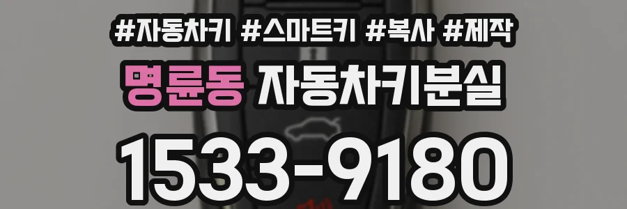 명륜동 자동차키분실