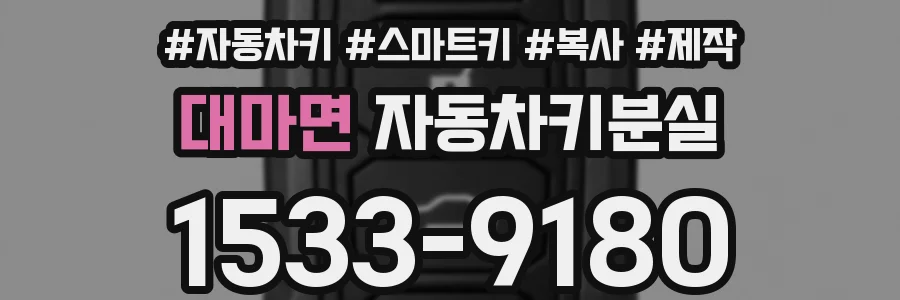 대마면 자동차키분실