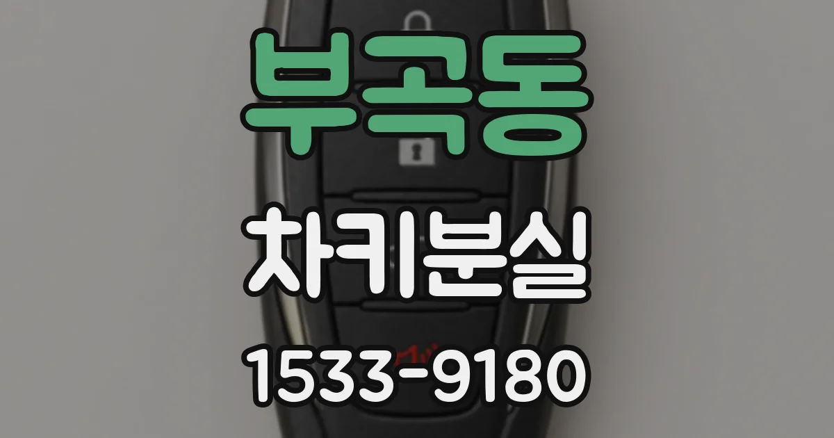 부곡동 차키분실