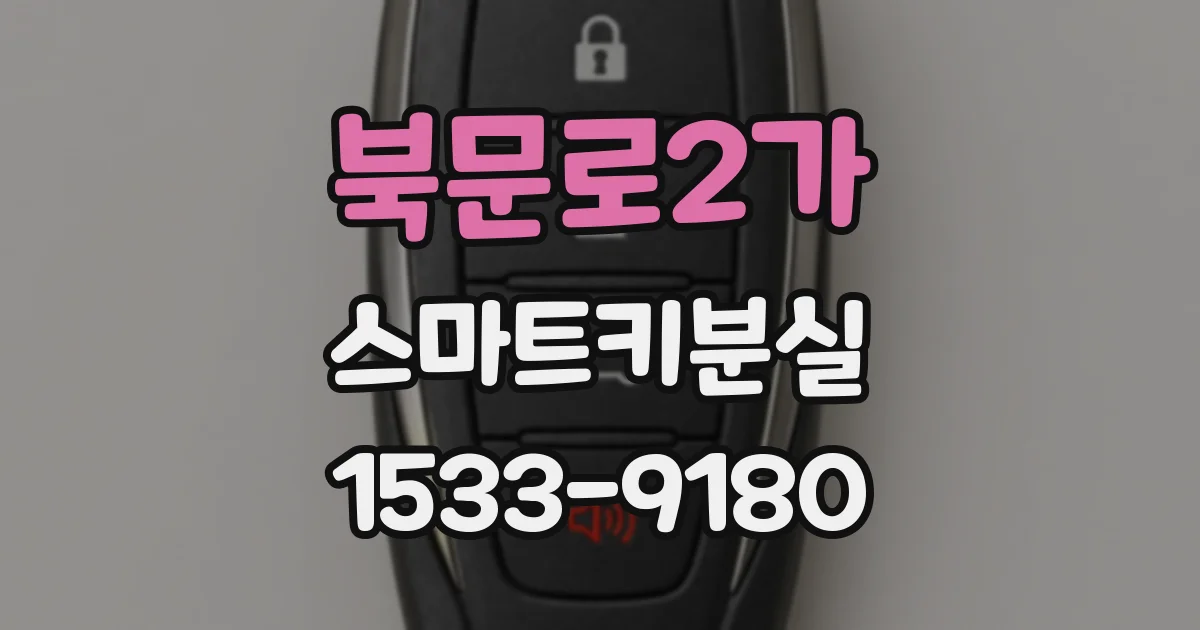 북문로2가 스마트키분실