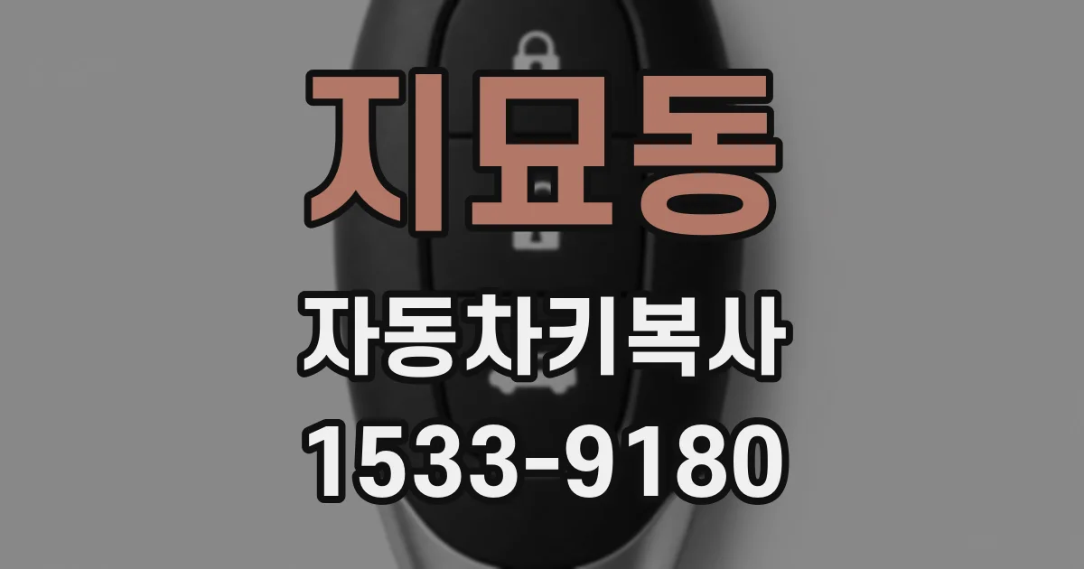 지묘동 자동차키복사