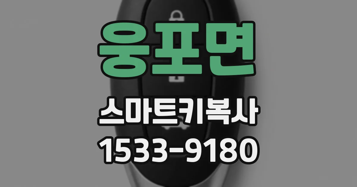 웅포면 스마트키복사