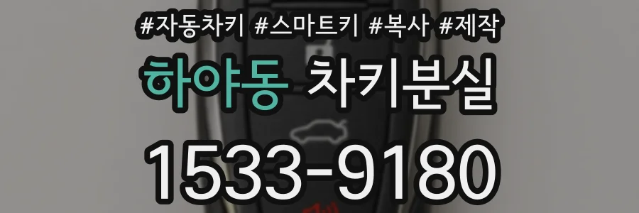 하야동 차키분실
