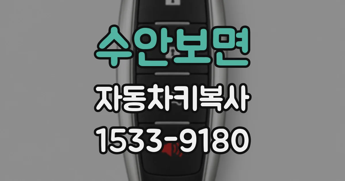수안보면 자동차키복사