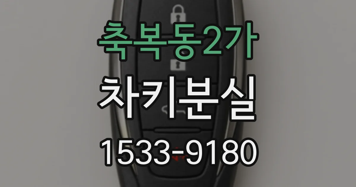 축복동2가 차키분실