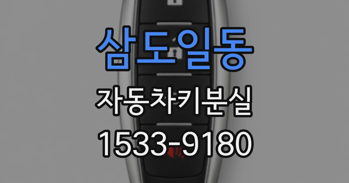 삼도일동 자동차키분실