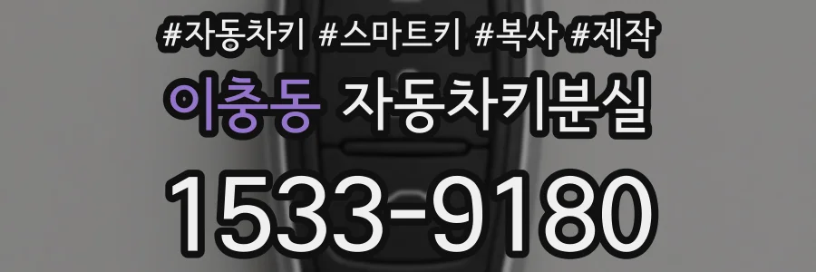 이충동 자동차키분실