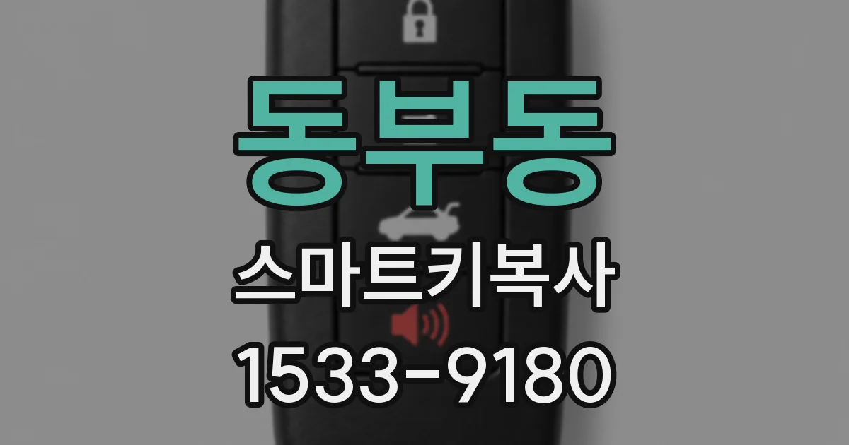 동부동 스마트키복사