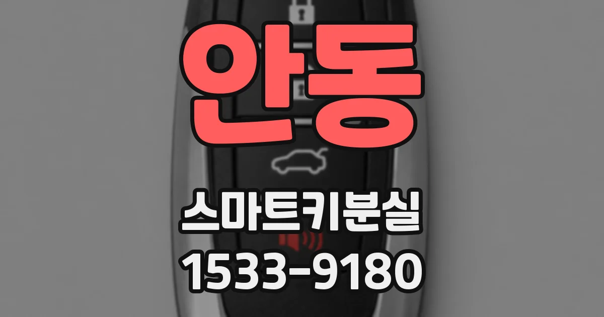 안동 스마트키분실
