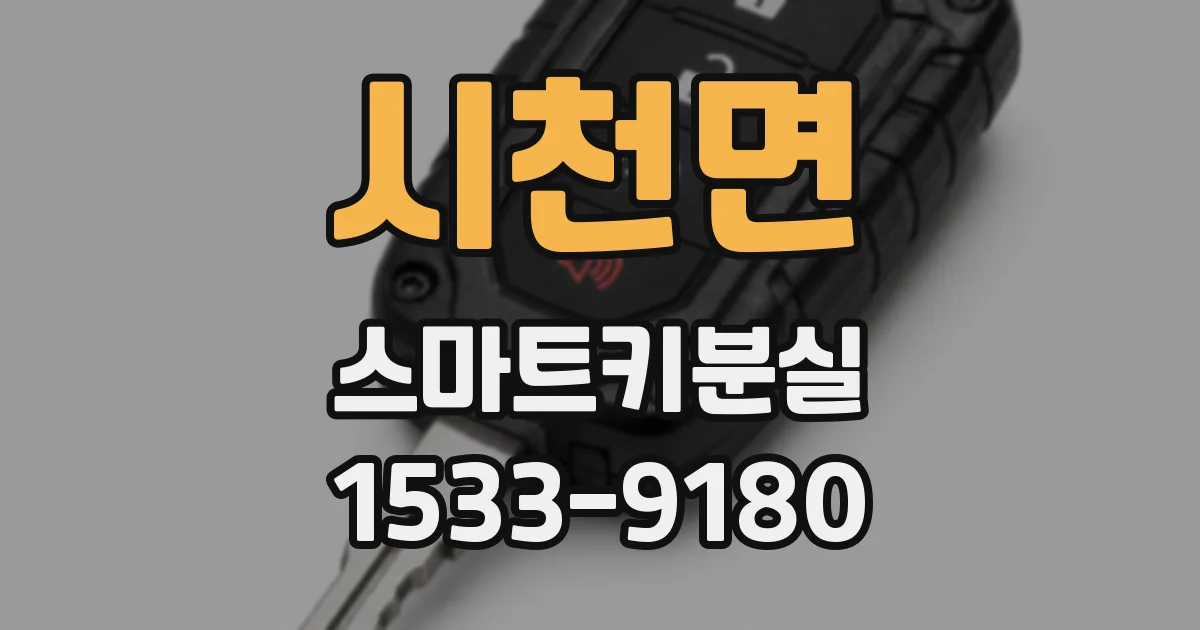 시천면 스마트키분실