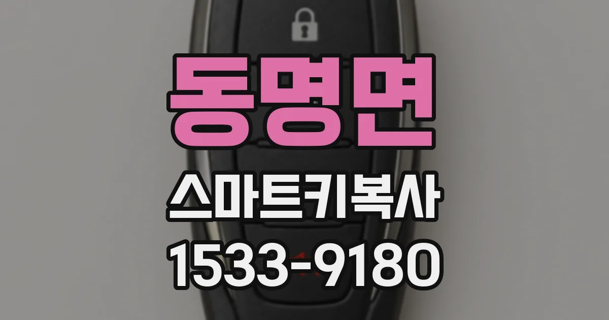 동명면 스마트키복사