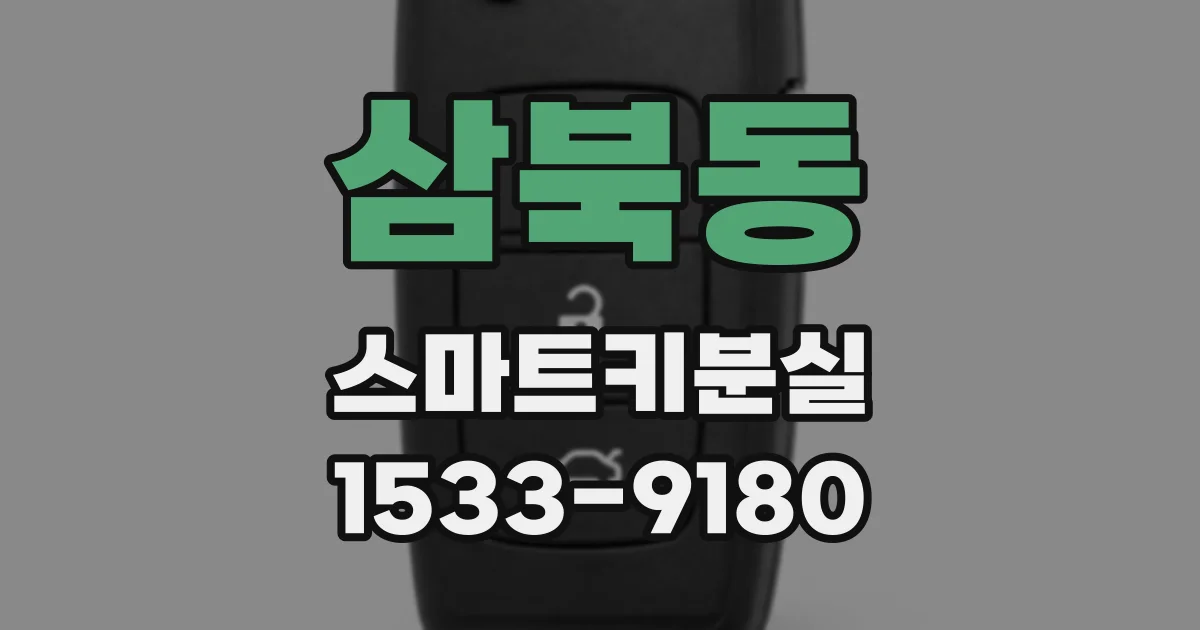 삼북동 스마트키분실