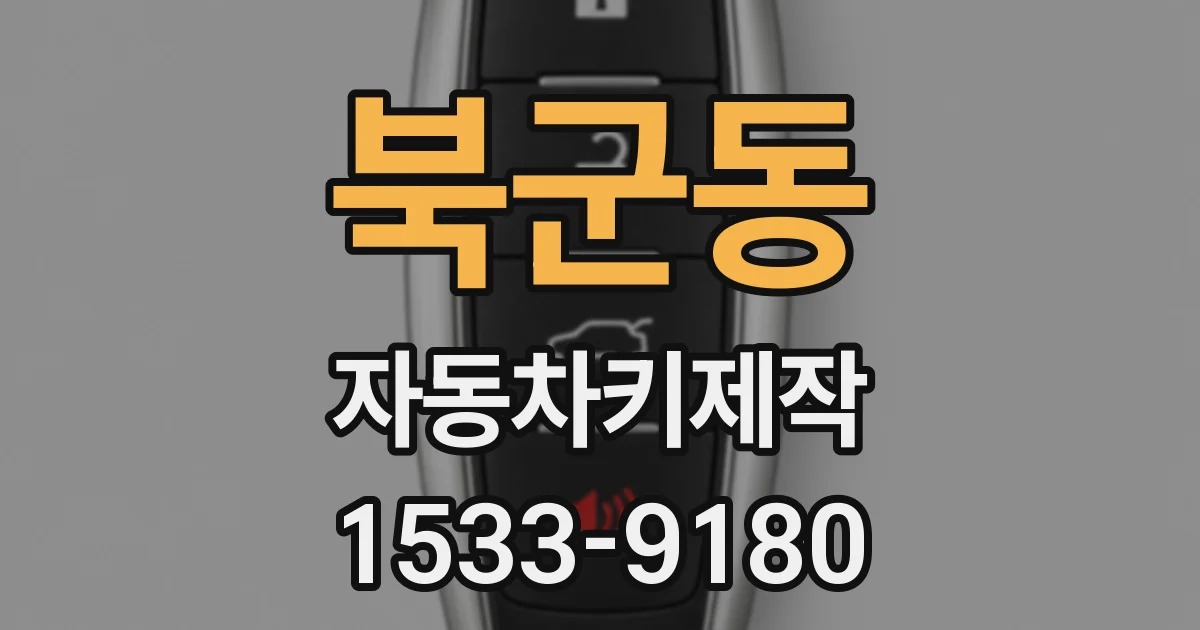 북군동 자동차키제작