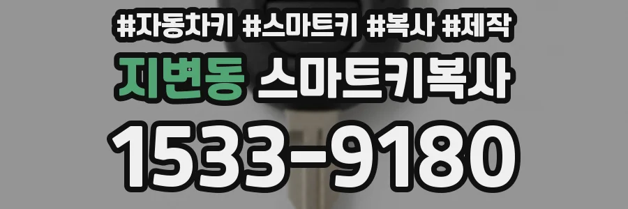 지변동 스마트키복사