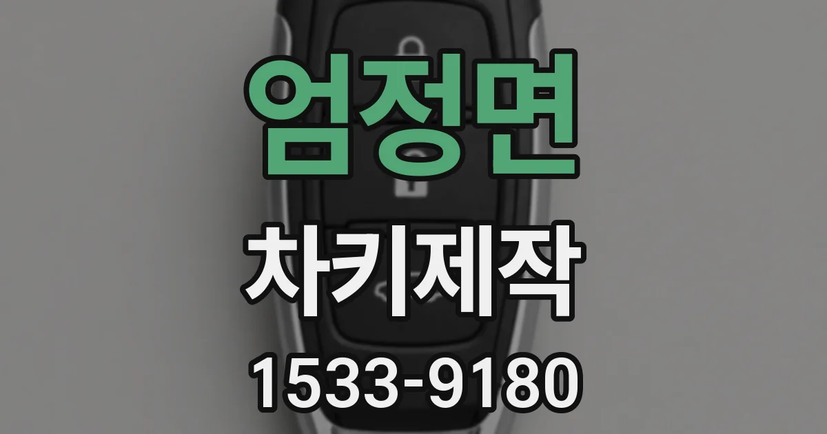 엄정면 차키제작
