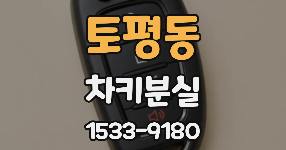 토평동 차키분실
