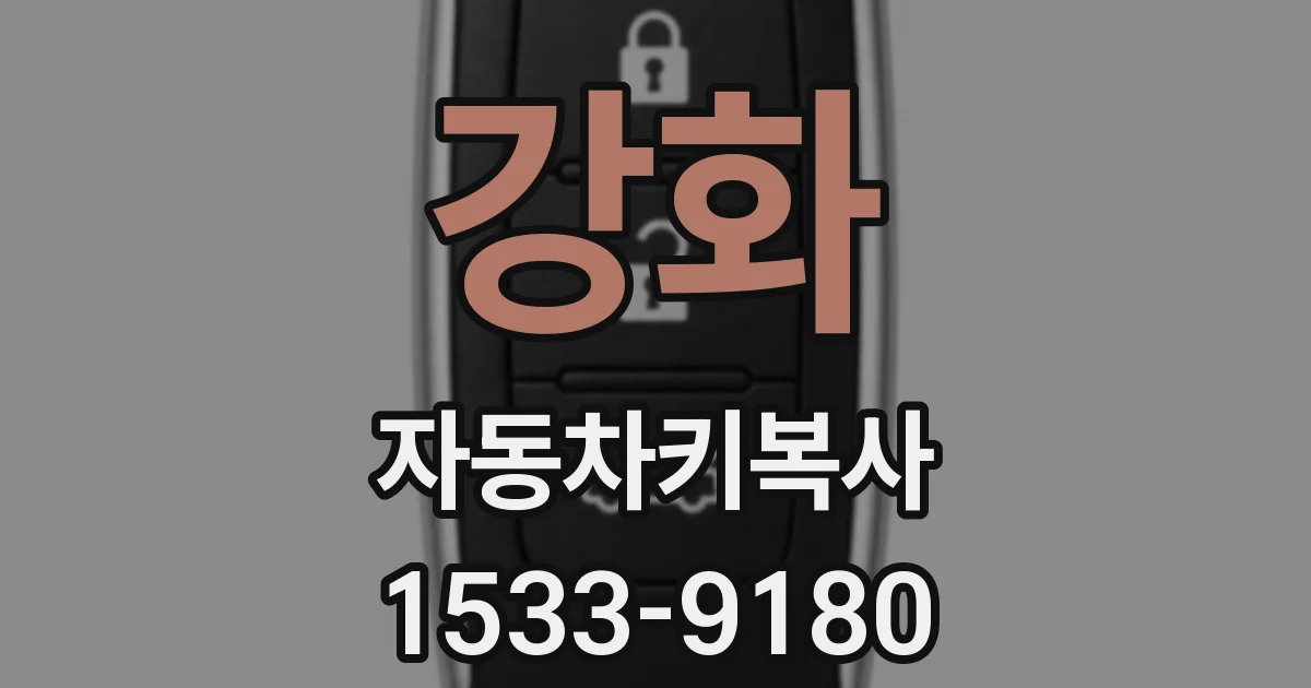 강화 자동차키복사